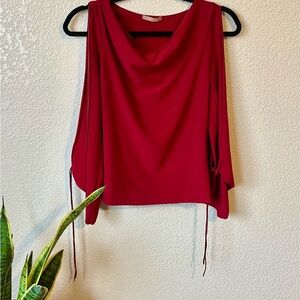 Forever 21 Top Shoulder Cut-out Butterfly Sleeves